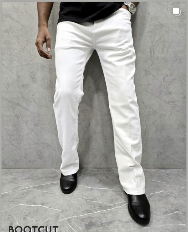 WHITE BOOTCUT DENIM